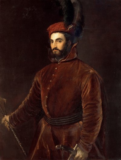 伊波利托·德·美第奇（Ippolito de Medici）1511-1535，约1533-1534年的肖像。 作者 蒂齐亚诺·韦切利（Tiziano Vecelli）