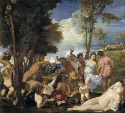 1523-1526年的Andrians酒神 作者 蒂齐亚诺·韦切利（Tiziano Vecelli）