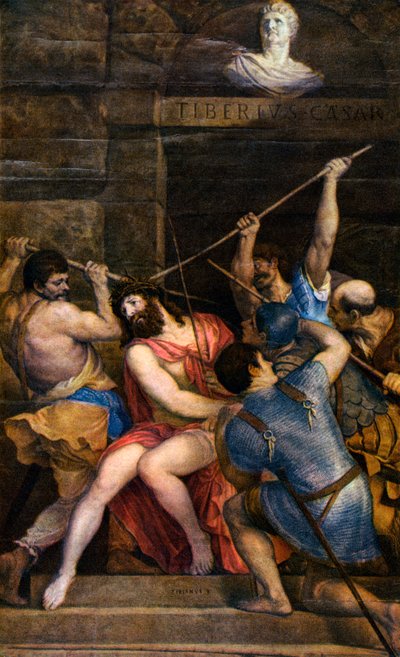 荆棘冠冕，c1542,1937年 作者 蒂齐亚诺·韦切利（Tiziano Vecelli）