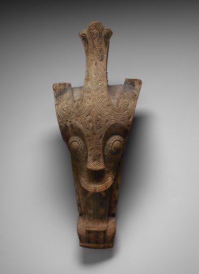 代表辛加的房屋外墙装饰品，约1875年至1900年（木材） 作者 鸟羽巴塔克文化