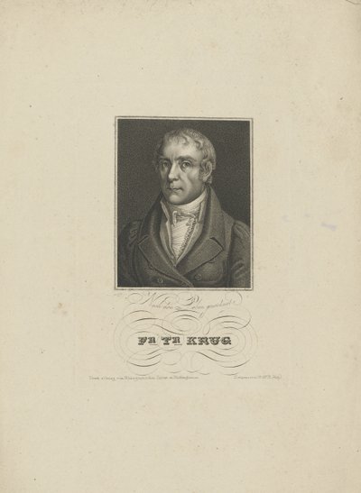 Wilhelm Traugott Krug 1770-1842的肖像，1828-1829。 作者 托比亚斯·法尔克