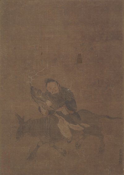 道教的骑角兽。 作者 童仁义