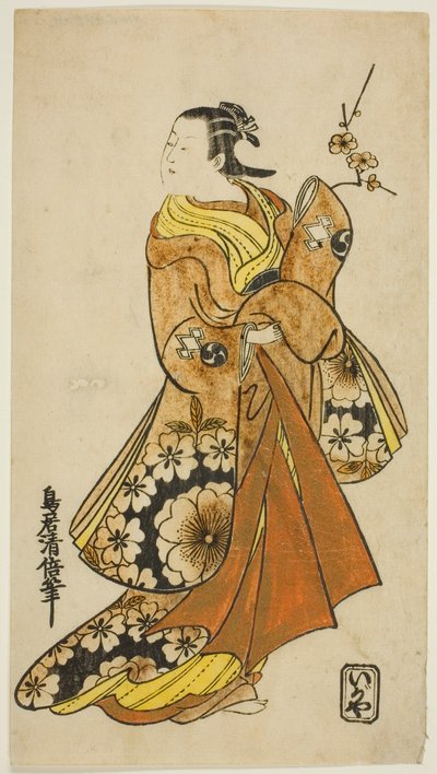 饰演女性角色的演员中村武三郎（Nakamura Takesaburo I 作者 鸟居清二