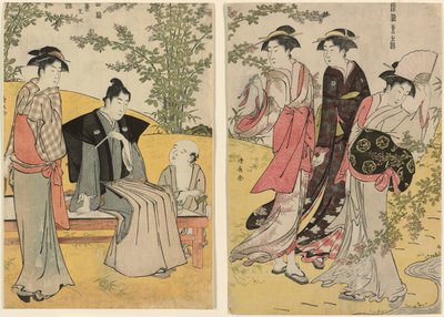 萩寺郊游，选自 "东方礼仪之锦（东之锦）"系列 作者 永永鸟居