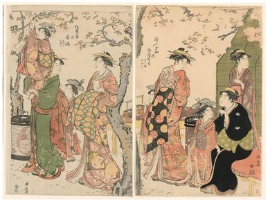 樱花树下的歌妓及其侍童 作者 永永鸟居