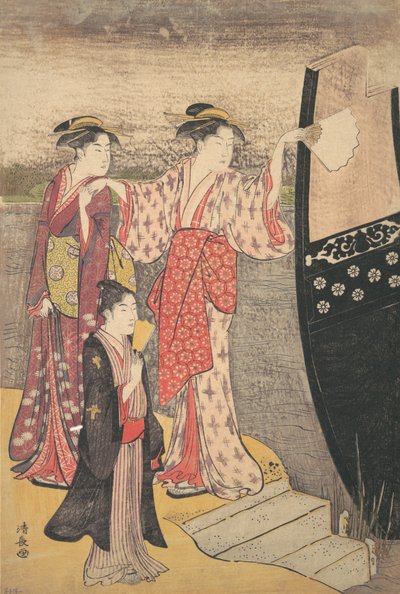 从隅田川上的游船上下来。 作者 永永鸟居