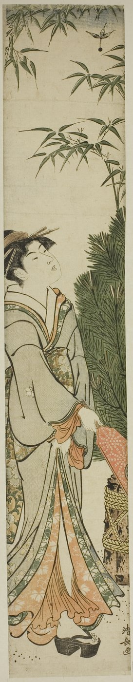 艺伎在踢毽子 作者 永永鸟居