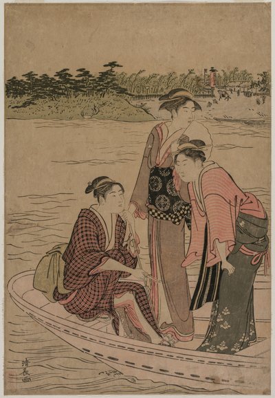 隅田川渡船上的乘客 作者 永永鸟居