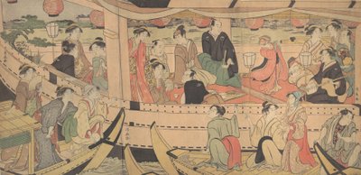 墨田河假日，1788-90。 作者 永永鸟居