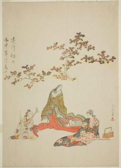纪念演员岩井半四郎三世逝世 50 周年的骏马图 作者 永永鸟居