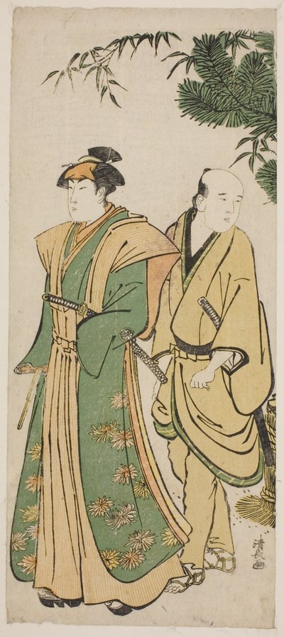 演员濑川菊之三和他的随从在新年期间巡游 作者 永永鸟居
