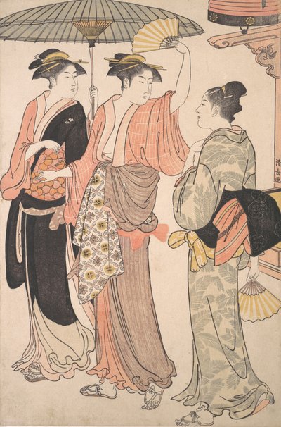 第五个月，选自《南方欢乐区的十二个月》系列，Minami j...，1784年。 作者 永永鸟居
