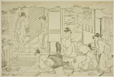新年第一浴（Yudono hajime），选自绘本《三重黎明的色彩（Saishiki mitsu no asa）》。 作者 永永鸟居