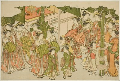 新年的第一件衣服（Kiso hajime），选自绘本 "三重黎明的色彩（Saishiki mitsu no asa）"。 作者 永永鸟居