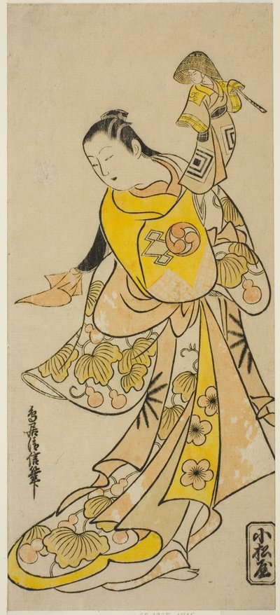 演员 Nakamura Takesaburo I 饰演 Kewaizaka no Shosho (?) 作者 鸟居清信一世
