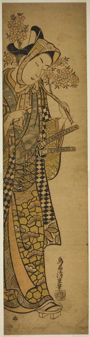 演员佐野川市松年轻时的样子 作者 鸟居清重