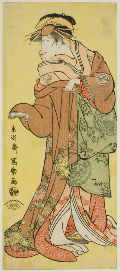 饰演歌妓葛城的濑川菊之条 lll 作者 Toshusai Sharaku