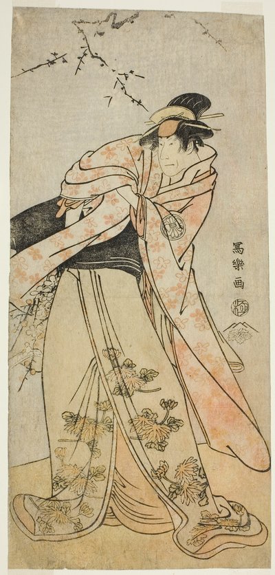 演员濑川菊之条 III 饰演宫古九条的白乙久方（Sandai-me Segawa Kikunojo no Miyako Kujo no Shirabyoshi Hisakata) 作者 Toshusai Sharaku