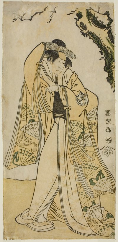 演员崎山三郎饰演摄政王道长的女儿小田惠公主 作者 Toshusai Sharaku