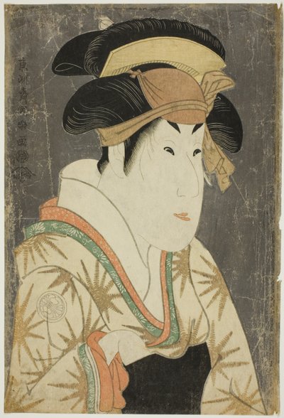饰演田边文藏之妻 Oshizu 的演员 Segawa Kikunojo III 作者 Toshusai Sharaku