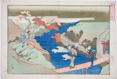 泷之川的秋枫（Takinogawa momiji），选自 "永恒的瀑布（Tokiwa no taki）"专辑 作者 东东屋北海