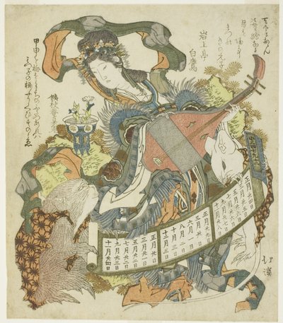 Benzaiten 与猴子和老鼠 作者 东东屋北海