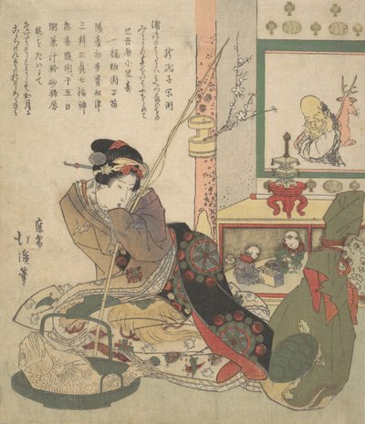浦岛碧珍和七福神。 作者 东东屋北海