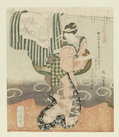 端着酒杯的女子
赏花的五角星（系列名称）
Hanami gobantsuzuki（物体上的系列名称） 作者 东东屋北海