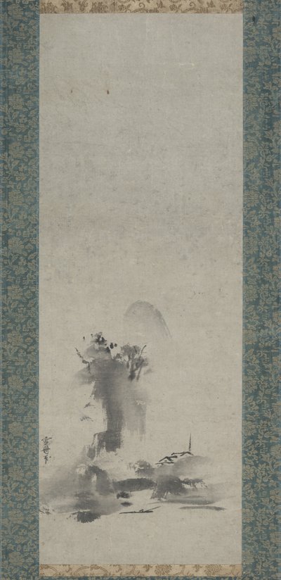 六北，泼墨风景 作者 Toyo Sesshu