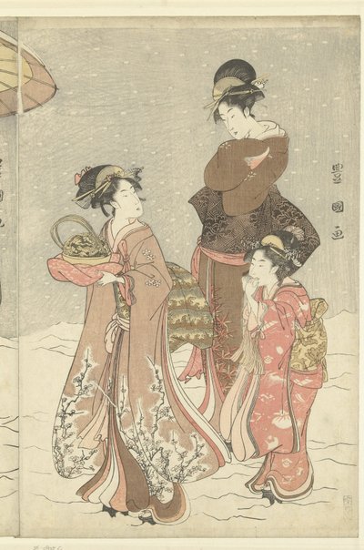 雪球 作者 丰国 (II) , 歌川