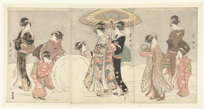 雪球 作者 丰国 (II) , 歌川