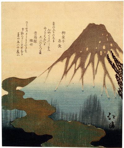 富士山。 19世纪。 作者 丰田福建