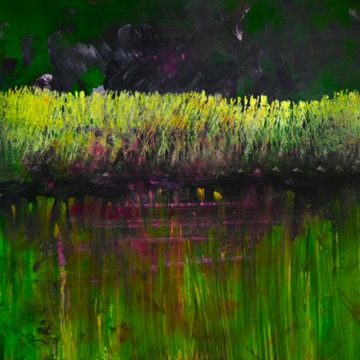 沼泽-夜曲，2017（油画板） 作者 特蕾西·兰布罗斯