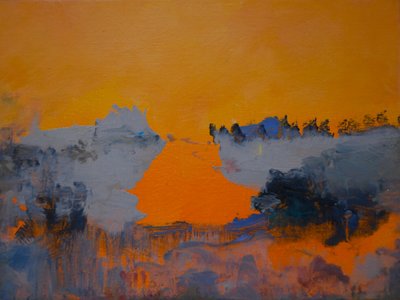 橘子梦境 1》，2024 年（布面油画） 作者 特蕾西·兰布罗斯