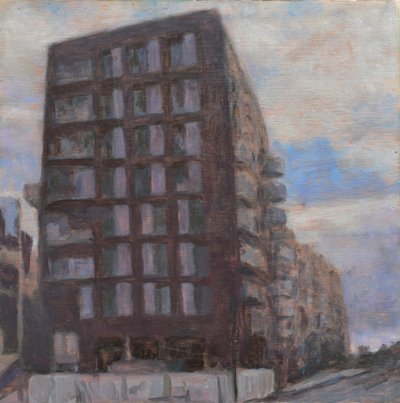 生活的地方 60，2013 年（胶合板上的油画） 作者 特雷弗·伯吉斯