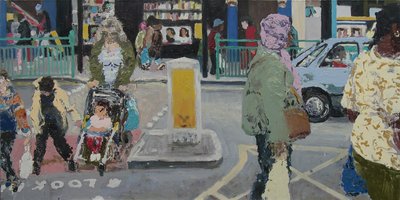 街道，2003 年（布面油画） 作者 特雷弗·伯吉斯