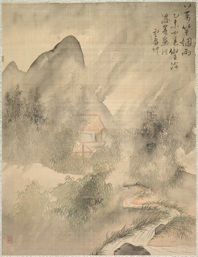 1847年的《迷雾笼罩的竹子》。 作者 椿金山