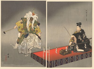 能剧《国垣》中的演员
国治
能剧百戏（系列名称）
能乐百戏（系列名称） 作者 月冈工业