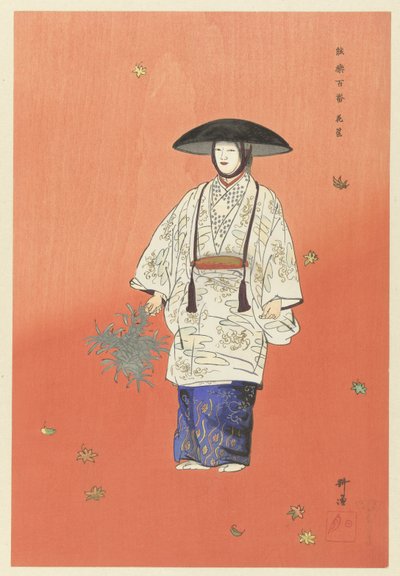 能剧《花神》中的演员
能剧《花神》中的演员
花神（物体上的标题）
本能剧（系列名称）
能乐百番（物件上的系列名称） 作者 月冈工业