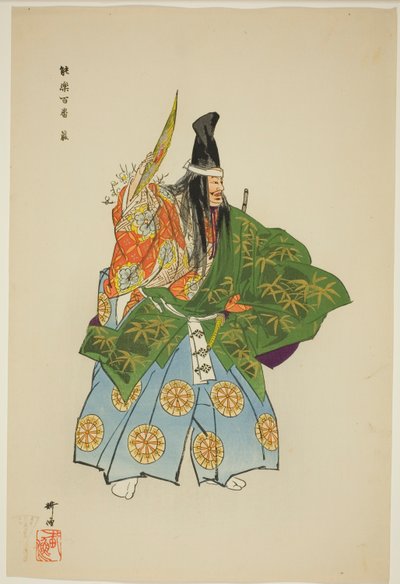 埃比拉，选自 "百之剧（Nogaku hyakuban）"系列 作者 月冈工业
