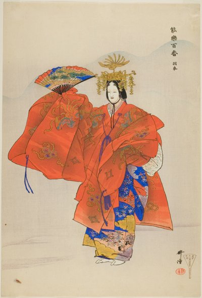 Hagoromo，选自 "百无剧（Nogaku hyakuban）"系列 作者 月冈工业