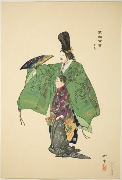 百人》，选自 "百无剧（Nogaku hyakuban）"系列 作者 月冈工业