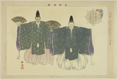 Nimin Okina，选自 "没有表演的照片（Nogaku Zue）"系列 作者 月冈工业