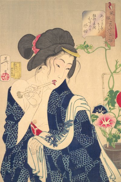 觉醒了：科卡时代的女孩1844-1848年，1888年。 作者 月冈义俊