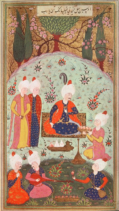 TSM H.804＆H.806王储在1534年在花园里用餐庆祝胜利 作者 Turkish School