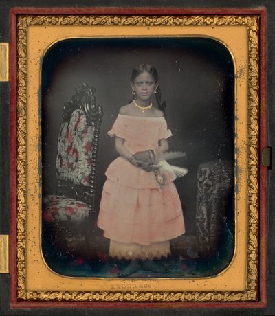 女孩肖像，可能是约瑟芬-福克斯（Josephine Folks），约 1854 年（照片1854 年（照片） 作者 泰勒公司