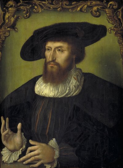 丹麦国王克里斯蒂安二世肖像 作者 Ubekendt Nederlandsk forste fjerdedel af 1500 tallet