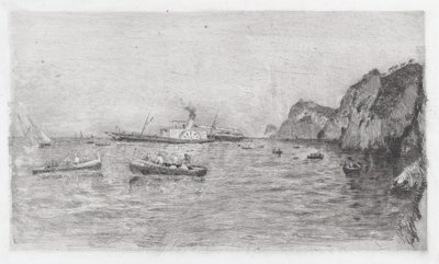 卡普里港[Marina di Capri]。 作者 乌贝托·德尔奥托