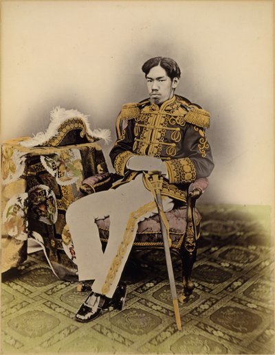 Mutsuhito，明治天皇，1873年。 作者 内田圭一