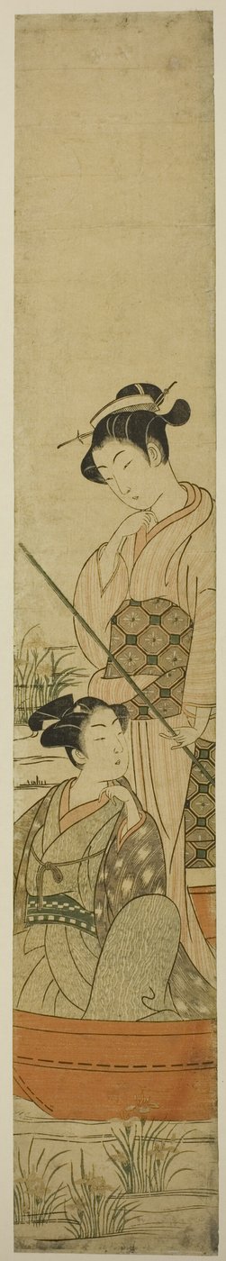 小船上的年轻夫妇 作者 内政